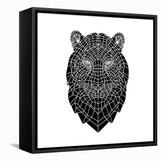 Black Tiger Head-NaxArt-Framed Stretched Canvas