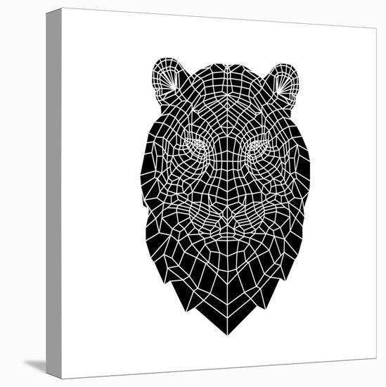 Black Tiger Head-NaxArt-Stretched Canvas