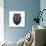 Black Tiger Head-NaxArt-Art Print displayed on a wall