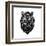 Black Tiger Head-NaxArt-Framed Art Print