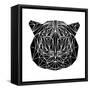 Black Tiger-Lisa Kroll-Framed Stretched Canvas