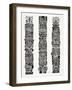 Black Tiki Totems-Cat Coquillette-Framed Premium Giclee Print