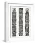 Black Tiki Totems-Cat Coquillette-Framed Premium Giclee Print