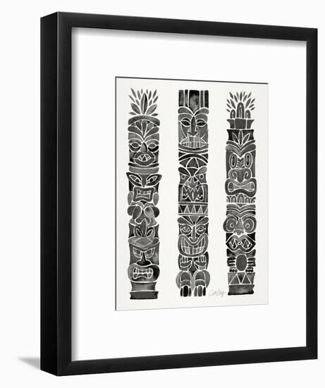 Black Tiki Totems-Cat Coquillette-Framed Giclee Print