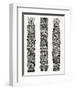 Black Tiki Totems-Cat Coquillette-Framed Giclee Print