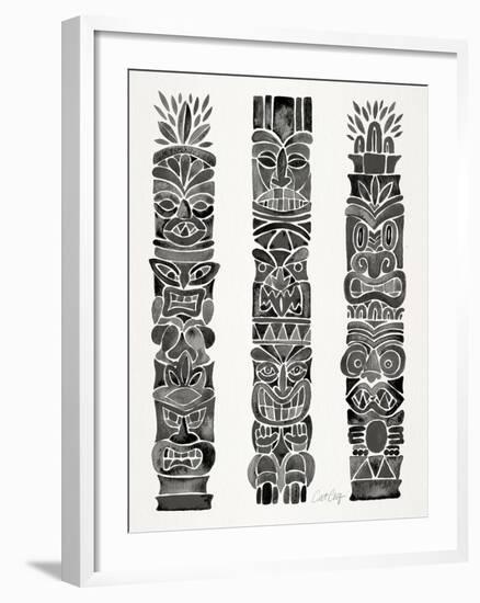 Black Tiki Totems-Cat Coquillette-Framed Giclee Print