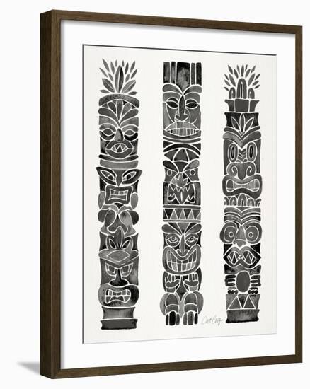 Black Tiki Totems-Cat Coquillette-Framed Giclee Print