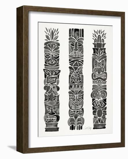 Black Tiki Totems-Cat Coquillette-Framed Giclee Print