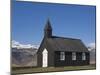 Black Timber Church at Budir, Snaefellsnes Peninsula, North West Area, Iceland, Polar Regions-Neale Clarke-Mounted Photographic Print