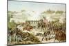 Black Troops of the 54th Massachusetts Regiment at the Battle of Olustee, Florida, 1864-null-Mounted Giclee Print