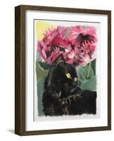 Black Tulips-Anne Robinson-Framed Giclee Print