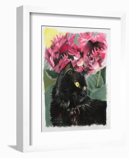Black Tulips-Anne Robinson-Framed Giclee Print