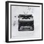 Black Typewriter-JB Hall-Framed Giclee Print