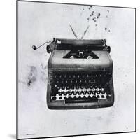 Black Typewriter-JB Hall-Mounted Giclee Print