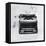 Black Typewriter-JB Hall-Framed Stretched Canvas
