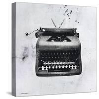 Black Typewriter-JB Hall-Stretched Canvas