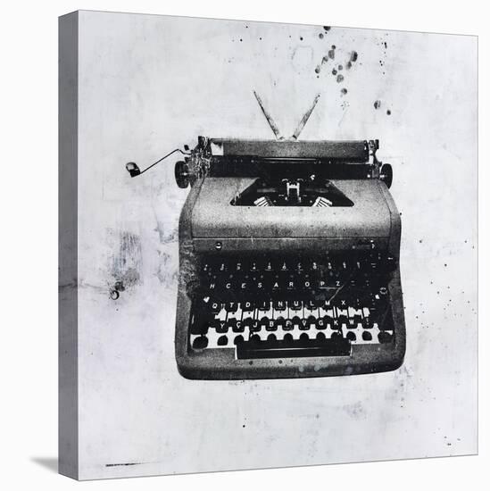 Black Typewriter-JB Hall-Stretched Canvas