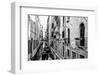Black Venice - Fondamenta de l'Agnella-Philippe HUGONNARD-Framed Photographic Print