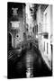 Black Venice - Old Venetian Street-Philippe HUGONNARD-Stretched Canvas