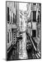 Black Venice - Venetian Canal-Philippe HUGONNARD-Mounted Photographic Print