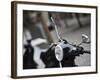 Black Vespa, Madrid, Spain-Walter Bibikow-Framed Photographic Print