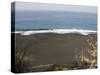 Black Volcanic Sand Beach at Sao Filipe, Fogo (Fire), Cape Verde Islands, Atlantic Ocean, Africa-Robert Harding-Stretched Canvas