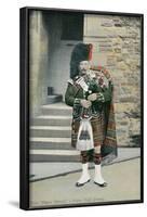 Black Watch Piper in Full Dress-null-Framed Art Print