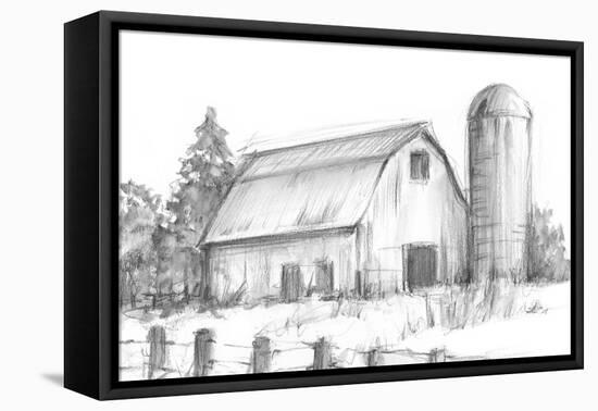 Black & White Barn Study I-Ethan Harper-Framed Stretched Canvas