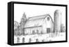 Black & White Barn Study I-Ethan Harper-Framed Stretched Canvas