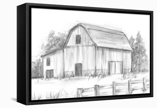Black & White Barn Study II-Ethan Harper-Framed Stretched Canvas