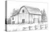 Black & White Barn Study II-Ethan Harper-Stretched Canvas