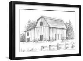 Black & White Barn Study II-Ethan Harper-Framed Art Print