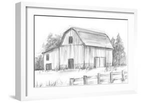 Black & White Barn Study II-Ethan Harper-Framed Art Print