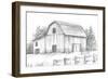 Black & White Barn Study II-Ethan Harper-Framed Premium Giclee Print