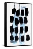 Black White Blue-Iris Lehnhardt-Framed Stretched Canvas