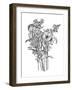 Black & White Bouquet II-Emma Scarvey-Framed Art Print