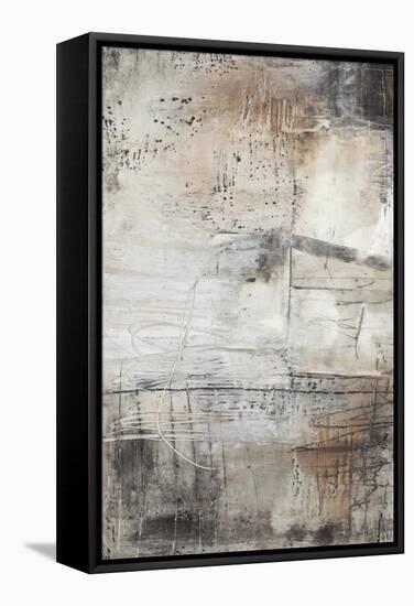 Black, White & Bronze I-Jennifer Goldberger-Framed Stretched Canvas