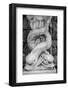 Black & White Fountain Detail I-Laura DeNardo-Framed Photographic Print