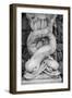 Black & White Fountain Detail I-Laura DeNardo-Framed Photographic Print