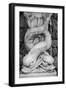 Black & White Fountain Detail I-Laura DeNardo-Framed Photographic Print