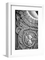 Black & White Fountain Detail II-Laura DeNardo-Framed Photographic Print