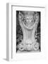 Black & White Fountain Detail III-Laura DeNardo-Framed Photographic Print