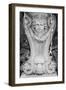 Black & White Fountain Detail III-Laura DeNardo-Framed Photographic Print