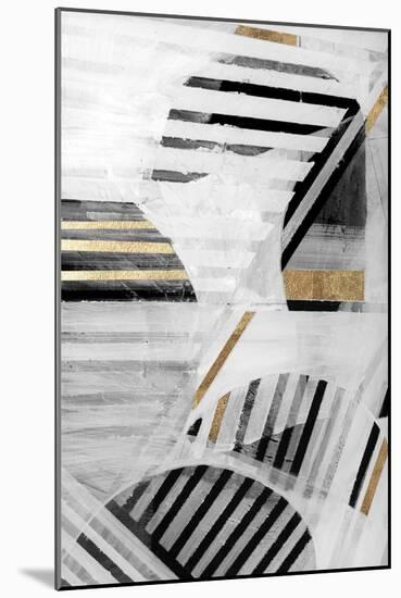 Black White Gold I-null-Mounted Art Print