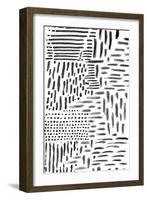 Black & White Marking 1-null-Framed Art Print