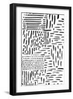 Black & White Marking 1-null-Framed Art Print