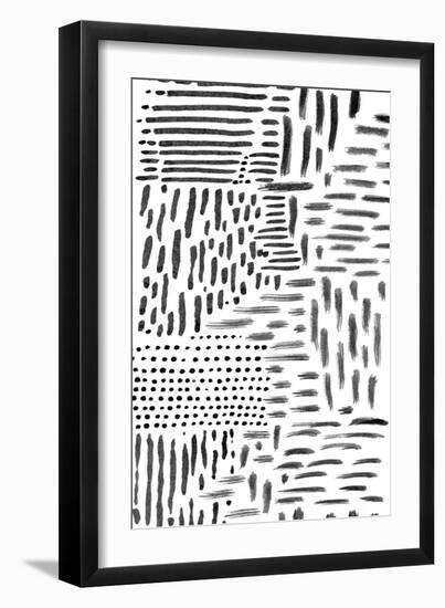 Black & White Marking 1-null-Framed Art Print