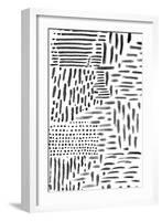 Black & White Marking 1-null-Framed Art Print