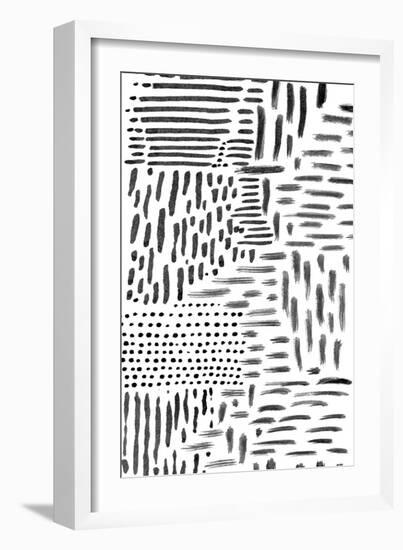 Black & White Marking 1-null-Framed Art Print