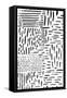 Black & White Marking 1-null-Framed Stretched Canvas